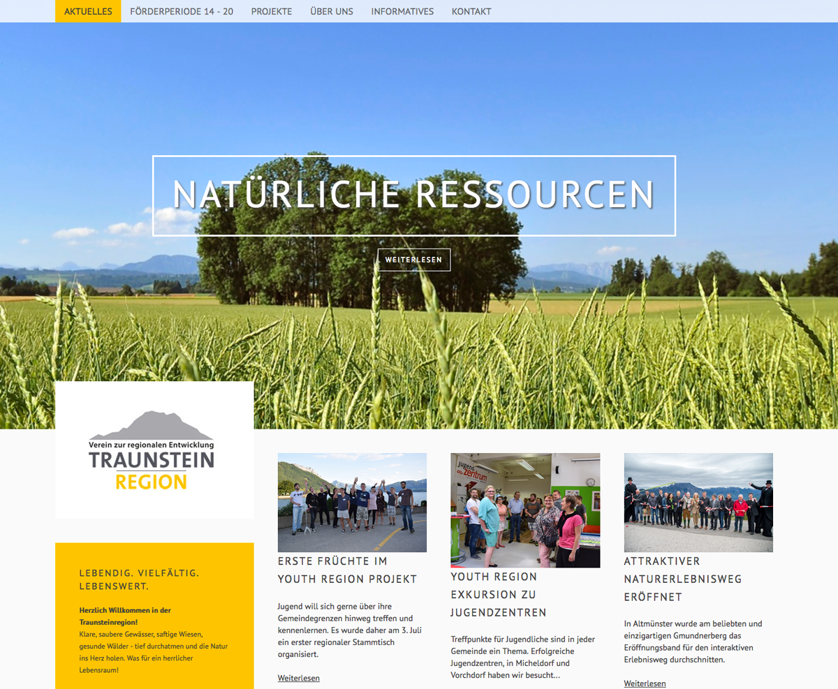 Traunstein Region Verein zur regionalen Entwicklung Gmunden